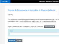 Consultar Situação Cadastral CNPJ na Receita Federal